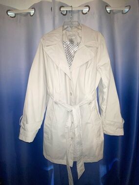White Stag White Belted Trench Coat